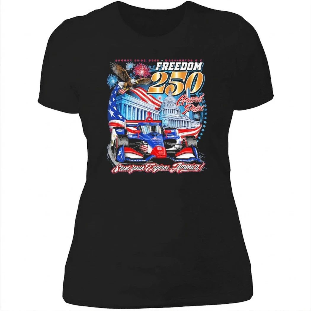 Indycar Merch 2026 Freedom 250 Grand Prix Graphic T-Shirt