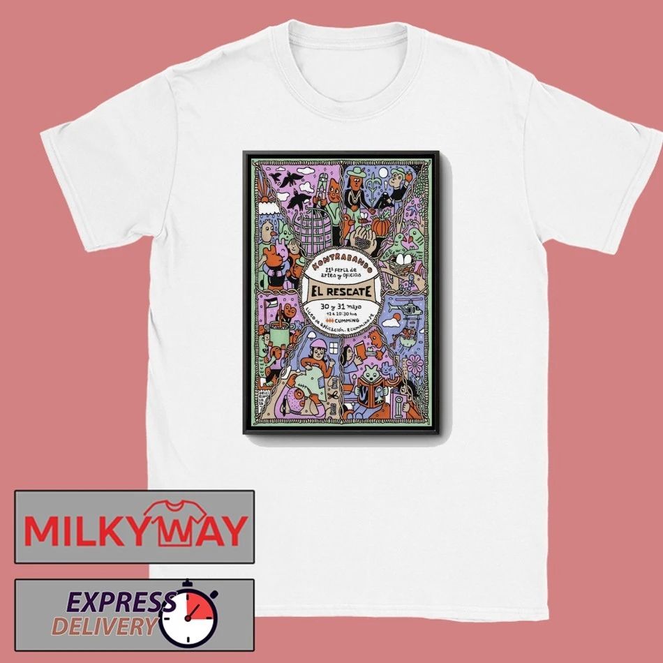 Poster Kontrabando May 30-31 2026 El Rescate Tour shirt