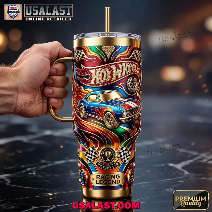 Wheels Racing Legend Tumbler With Handle