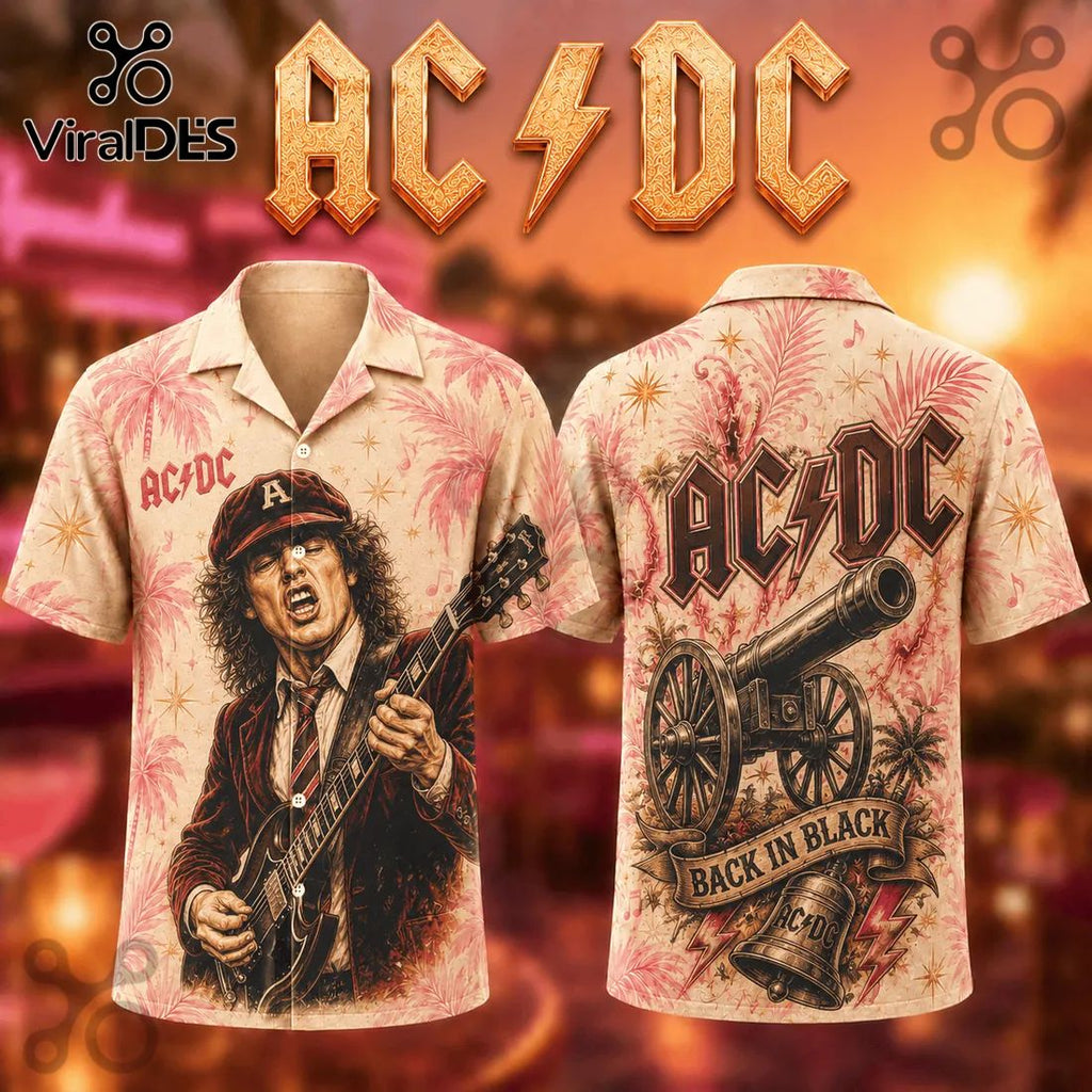 AC/DC Back In Black Premium Hawaiian Shirt
