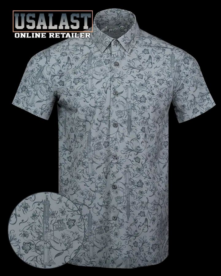 Gray Man Blend In Stand Out Hawaiian Shirt