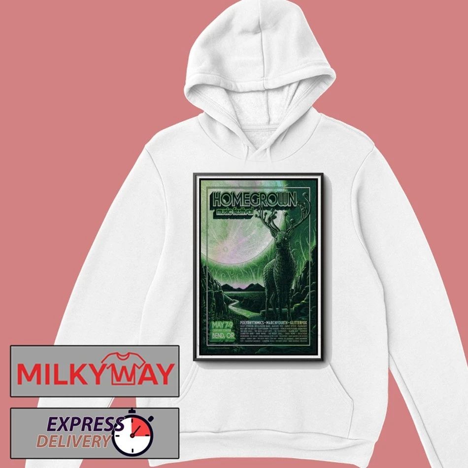 LIMITED May 7-9 2026 HomeGrown Music Fest Poster Century Center Bend, OR shirt