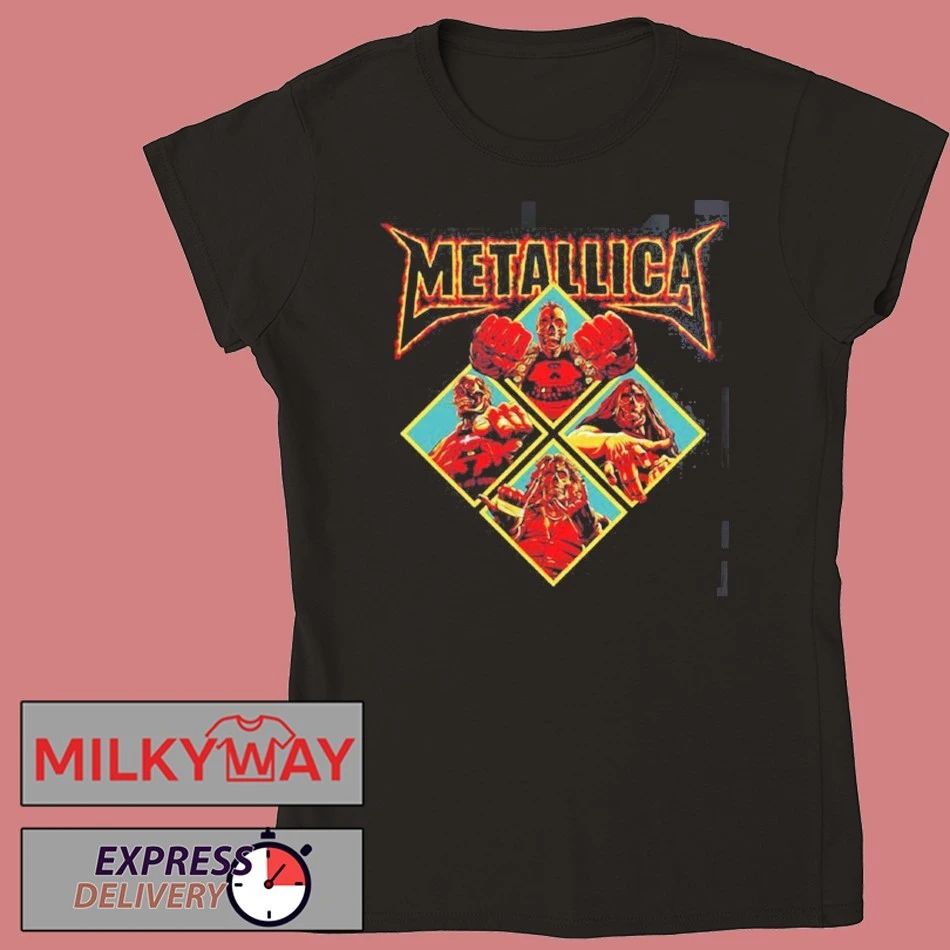 Metallica M72 Secret E Store M72 World Tour Skeleton Diamond T-Shirt