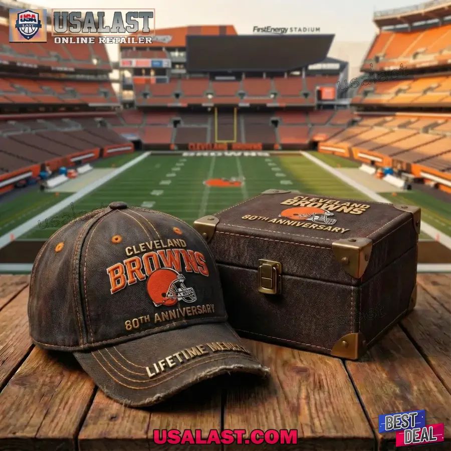 Cleveland Browns 80th Anniversary 1946-2026 Baseball Cap