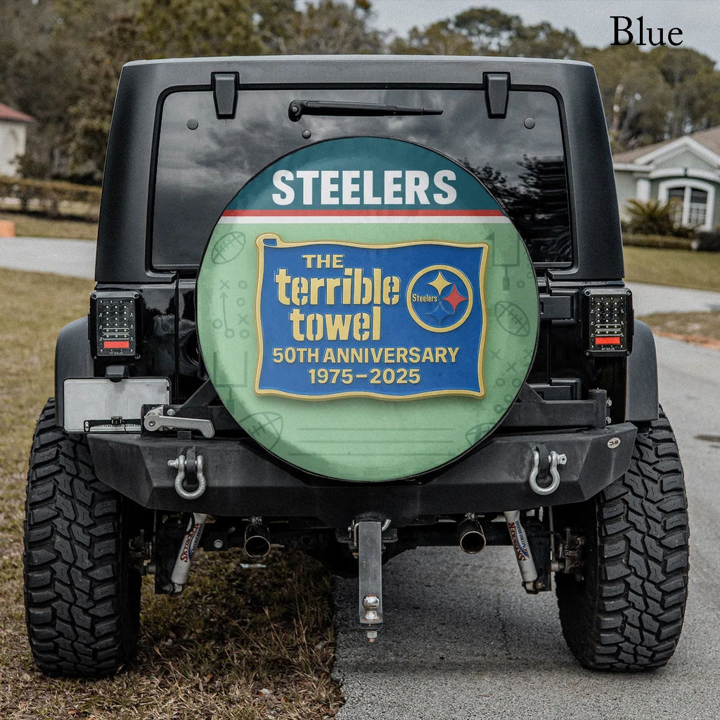 Terrible Towel 50th Anniversary Spare Tire Cover