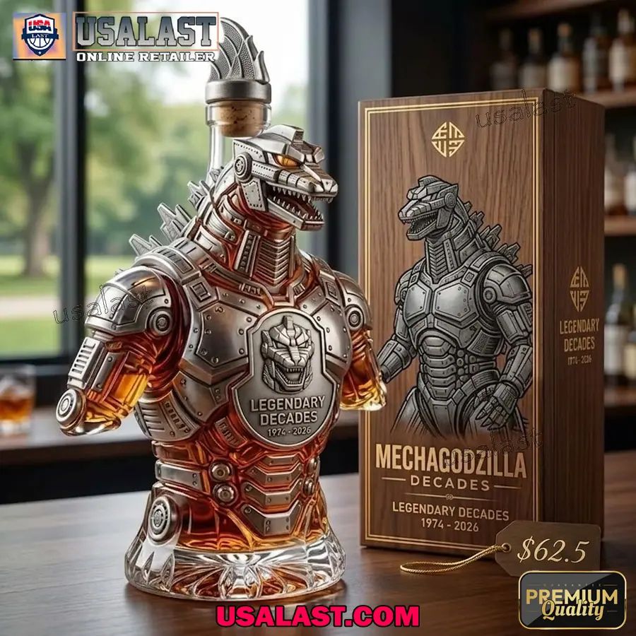 Mechagodzilla 52nd Anniversary Whiskey Decanter