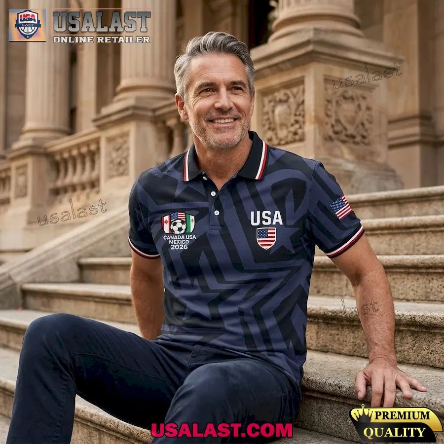 USA World Cup 2026 Printed Polo Shirt