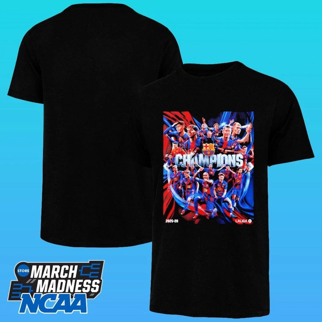 Congrats Barcelona Fc Champions La Liga Title 2025 26 Season Shirt