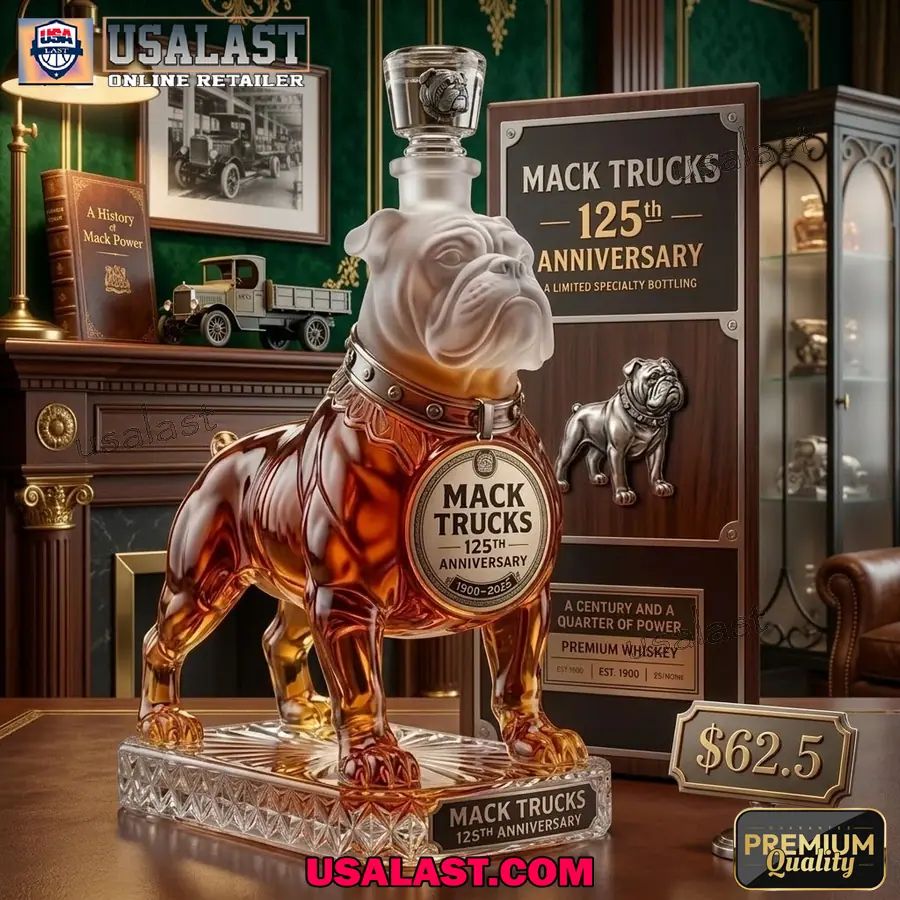 Mack Trucks 125th Anniversary Commemorative Whiskey Decanter