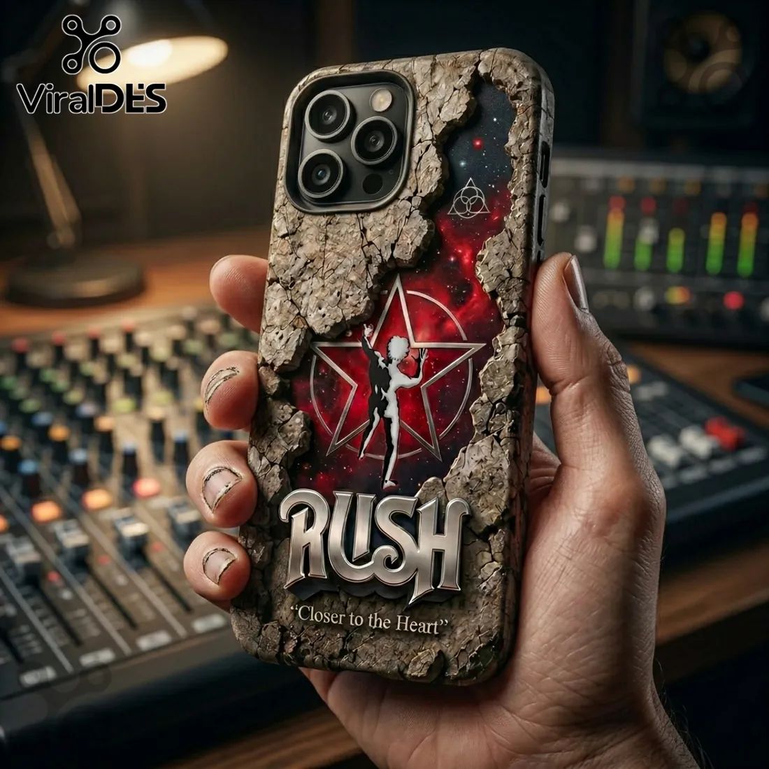 Rush Starman Closer to the Heart Stone Texture Phone Case