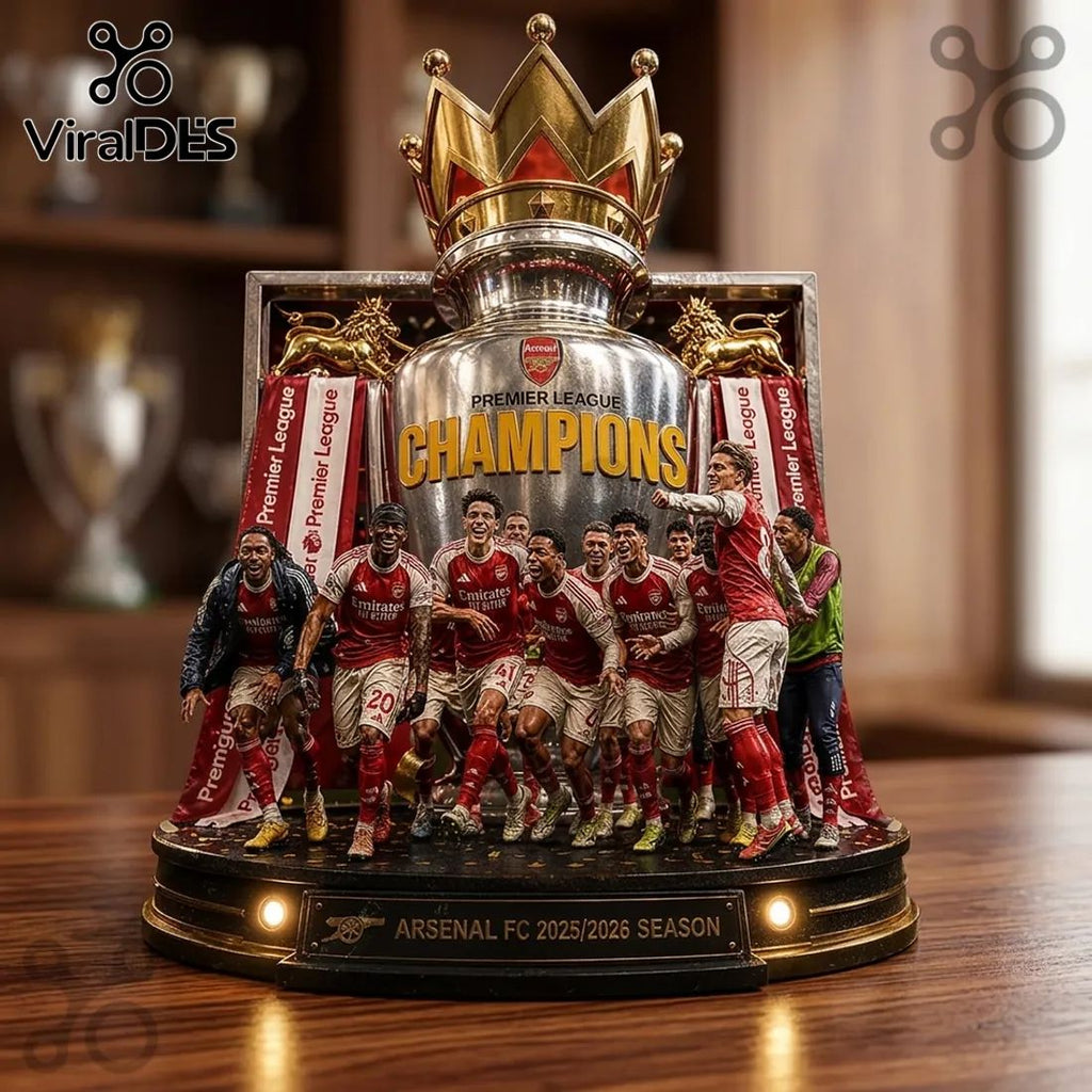 Arsenal FC Premier League Champions 2025/2026 Collectible Acrylic Plaque