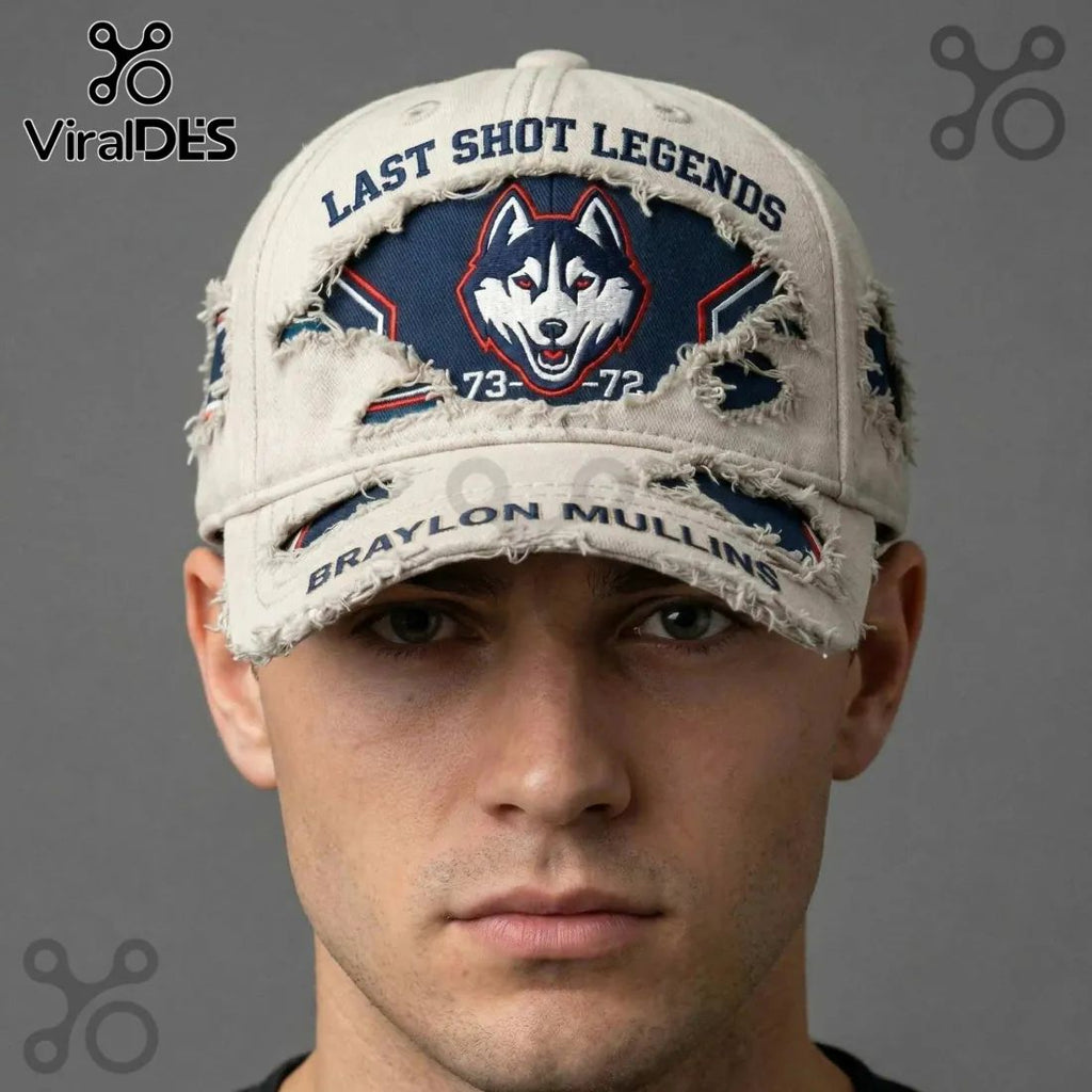 Braylon Mullins Huskies Last Shot Legends Distressed Baseball Cap