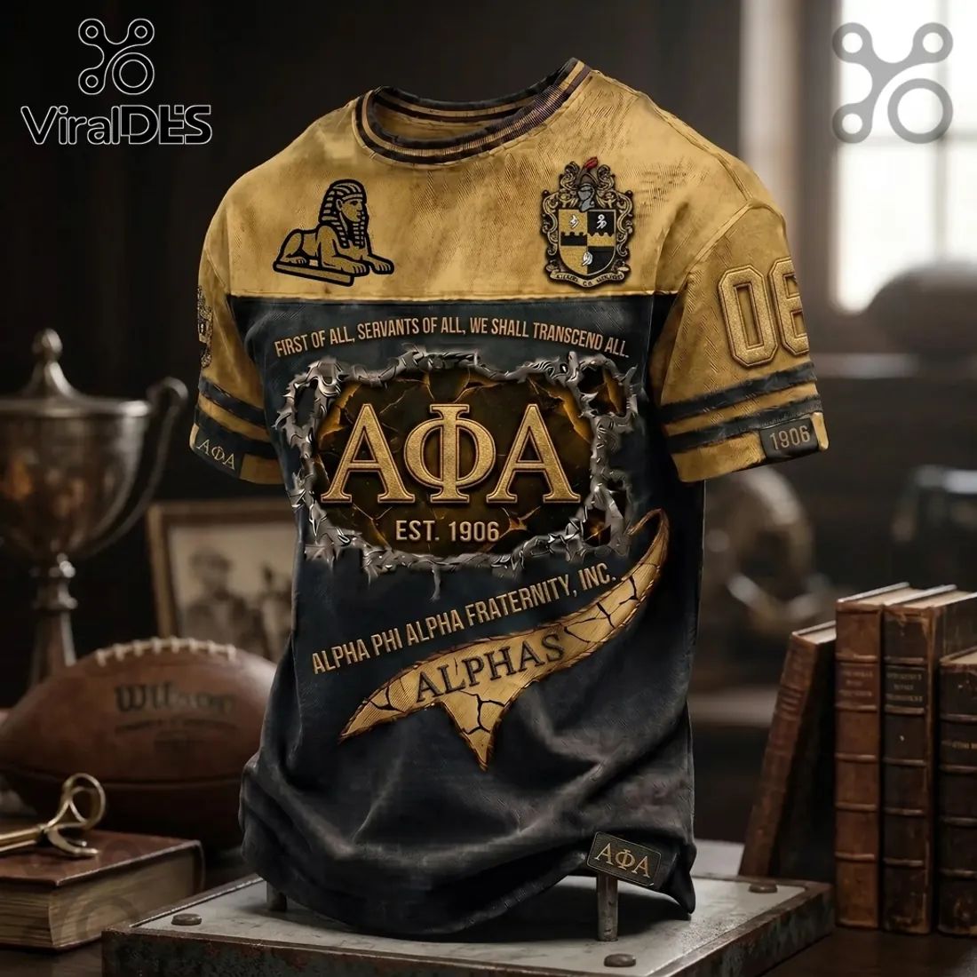 Alpha Phi Alpha 1906 Crest Premium T-Shirt