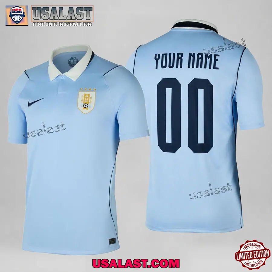 Personalized Uruguay Home Kit World Cup 2026 Jersey Shirt