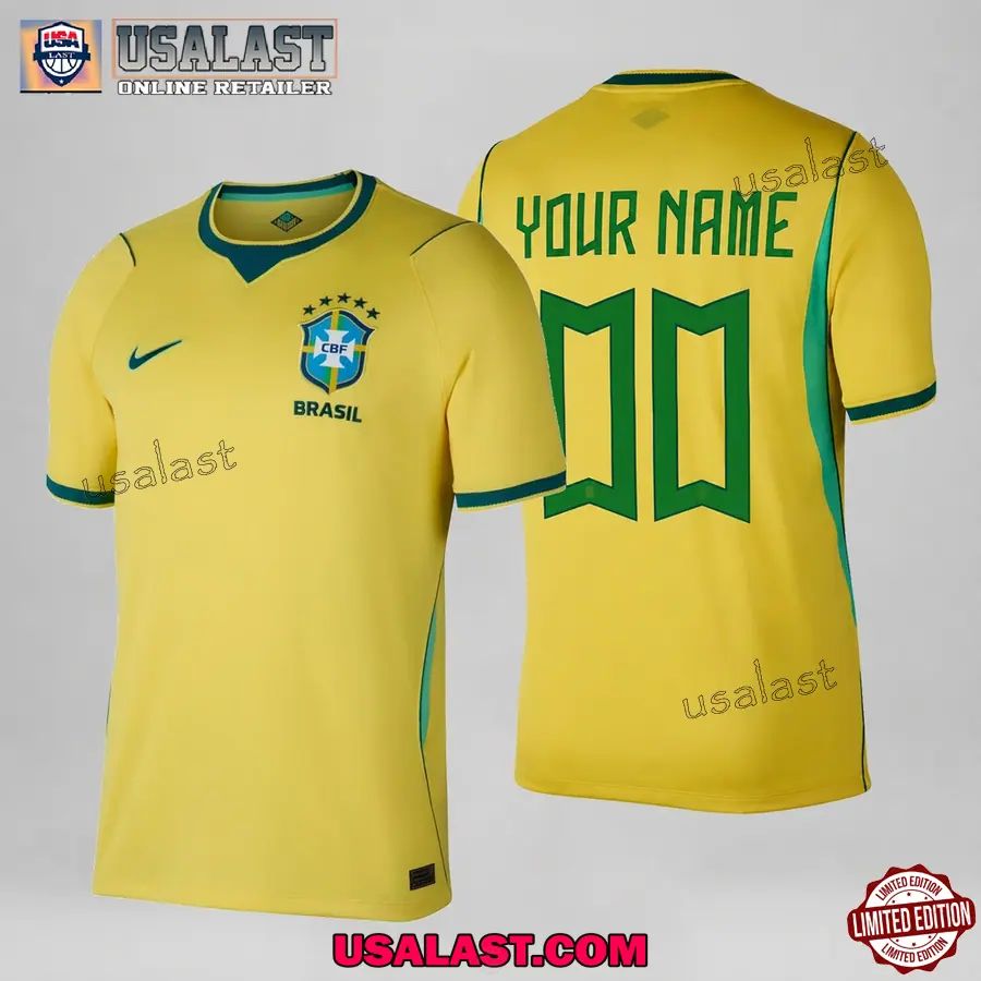 Personalized Brazil Home Kit World Cup 2026 Jersey Shirt