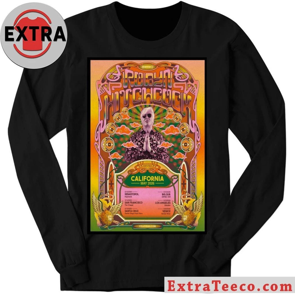 Robyn Hitchcock California 2026 Tour Poster Shirt