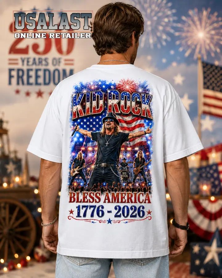 Kid Rock Bless America 250th Anniversary 3D T-Shirt