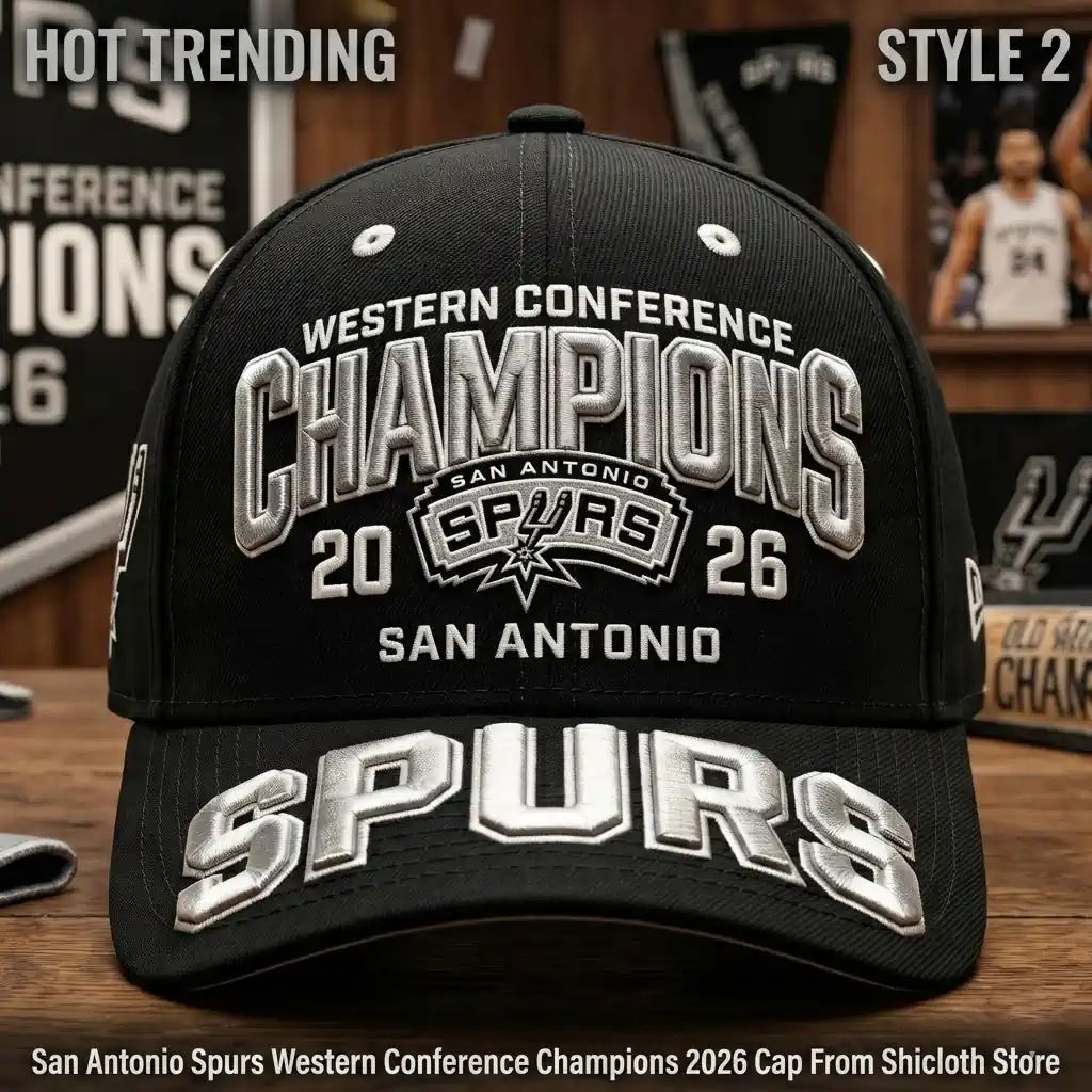 San Antonio Spurs Western Conference Champions 2026 Cap