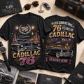Cadillac 76 Years Anniversary Edition Black T-Shirt