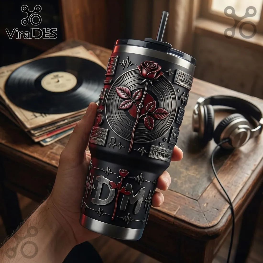 Depeche Mode Violator 40oz Stanley Handle Tumbler