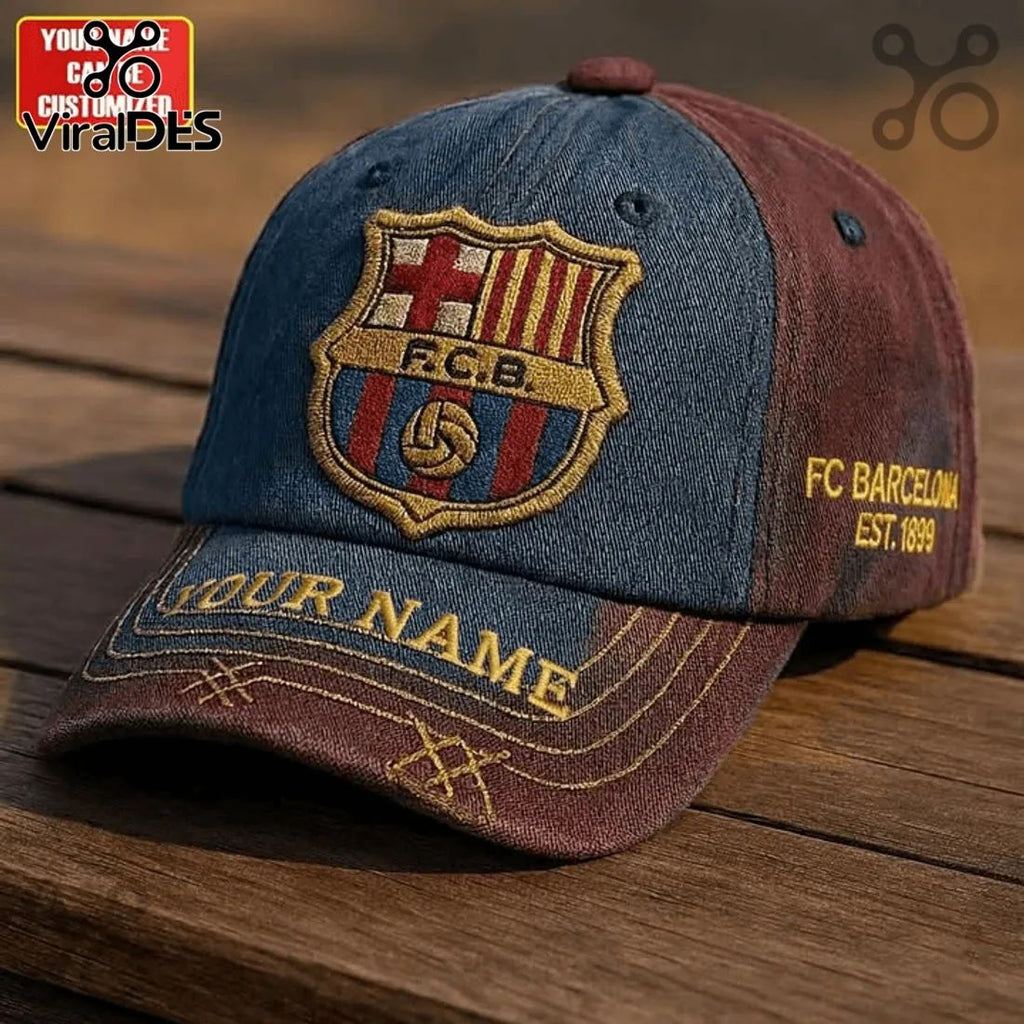 FC Barcelona Custom Denim Cap