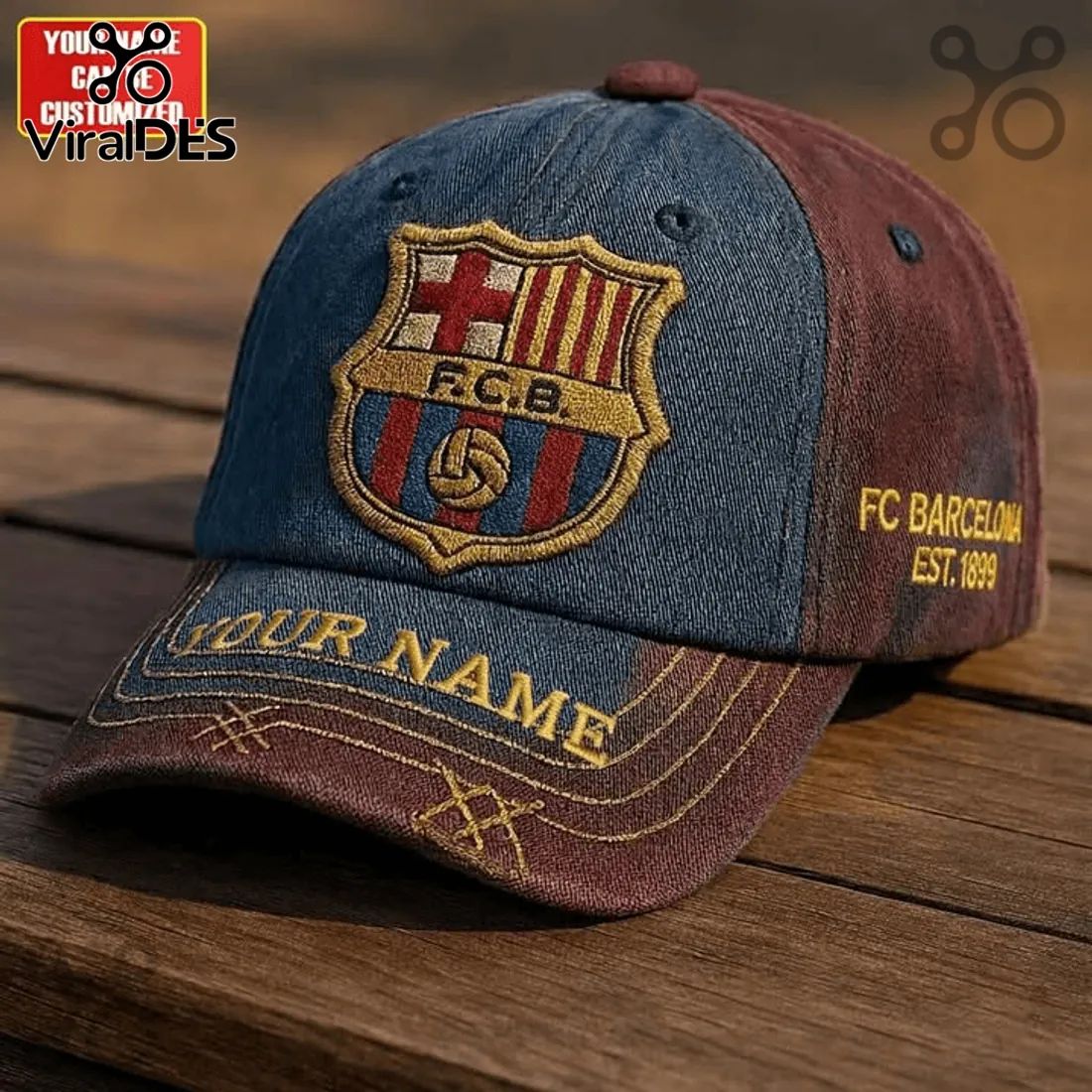 FC Barcelona Custom Denim Cap