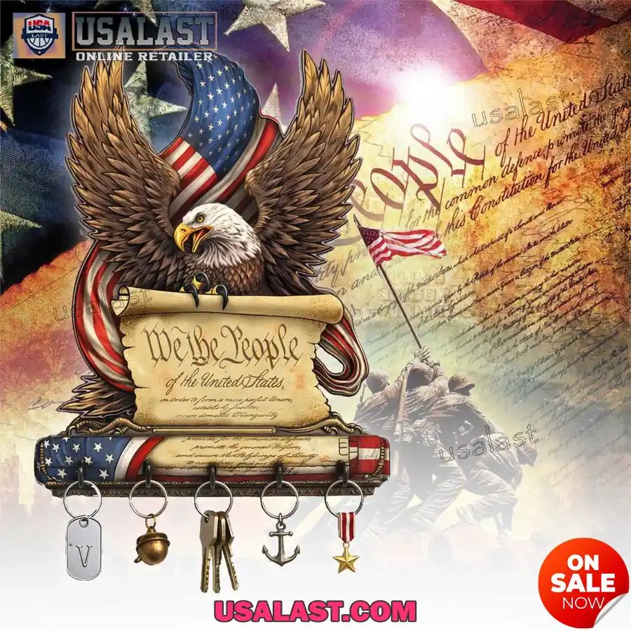 US 250th Anniversary Commemorative Wall Key Holder