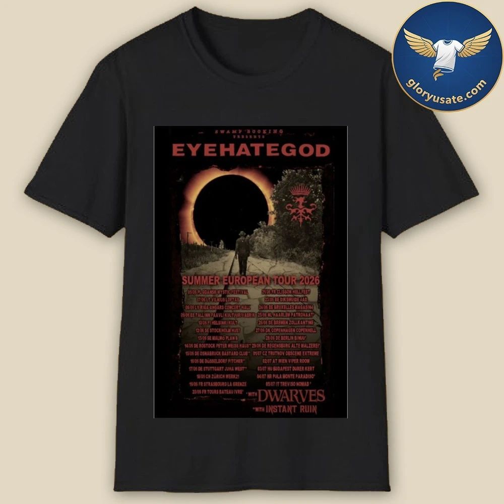 Eyehategod Summer European Tour 2026 Poster Shirt