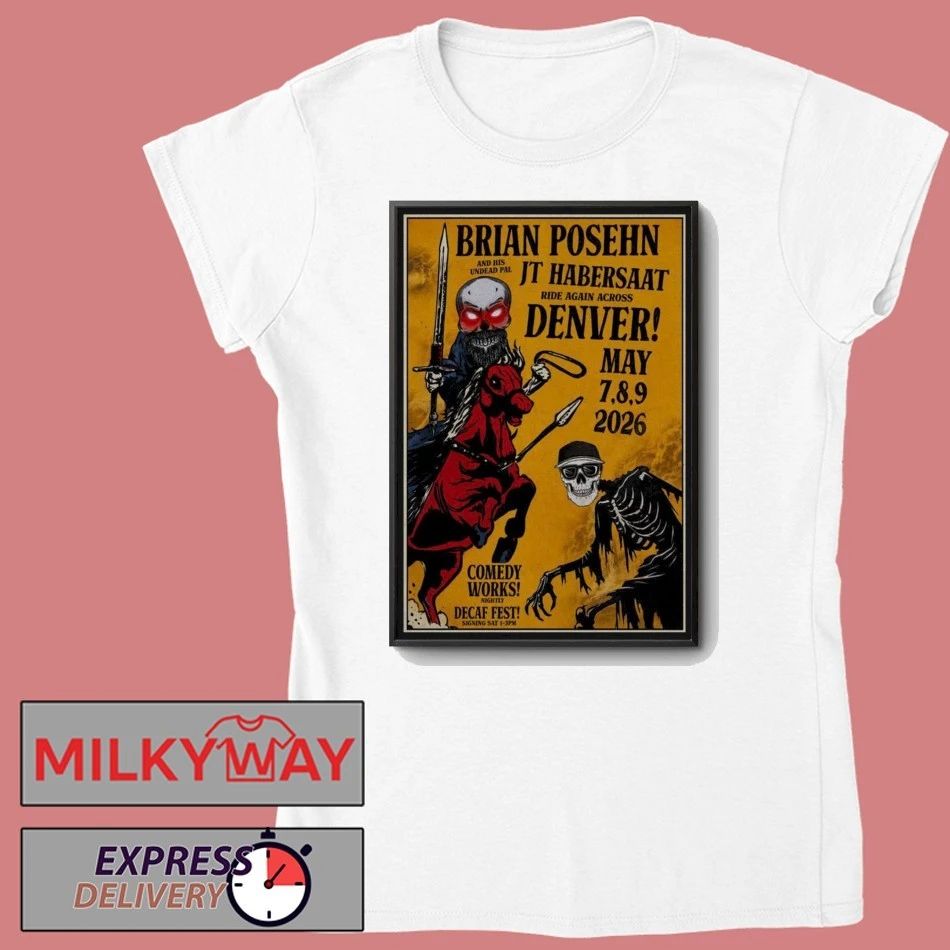 LIMITED May 7-9 2026 Brian Posehn Denver, Colorado Poster Tour shirt