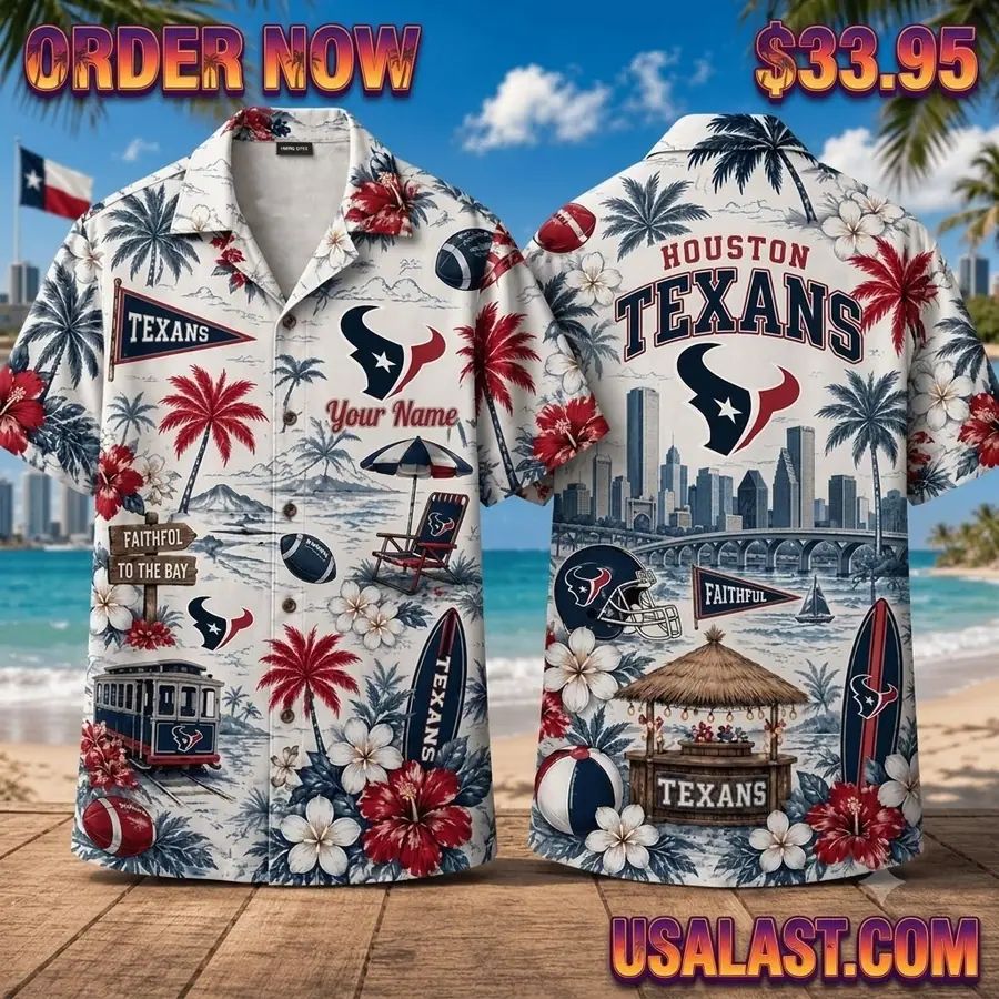 Houston Texans Summer Vibes Custom Hawaiian Shirt