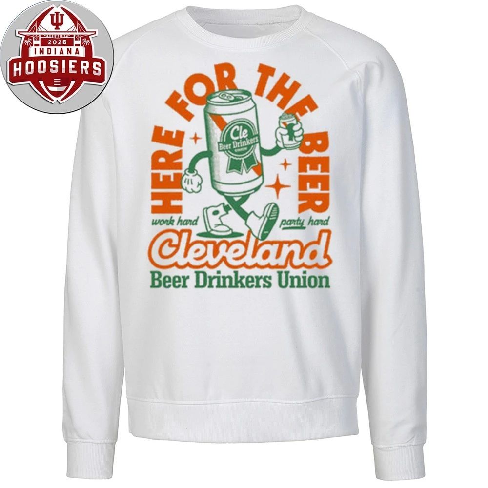 Here For The Beer, St. Patricks Day Cleveland Beer Drinkers Union T-Shirt