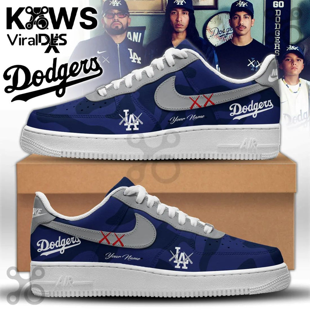 Los Angeles Dodgers x Kaws Air Force 1 Sneakers