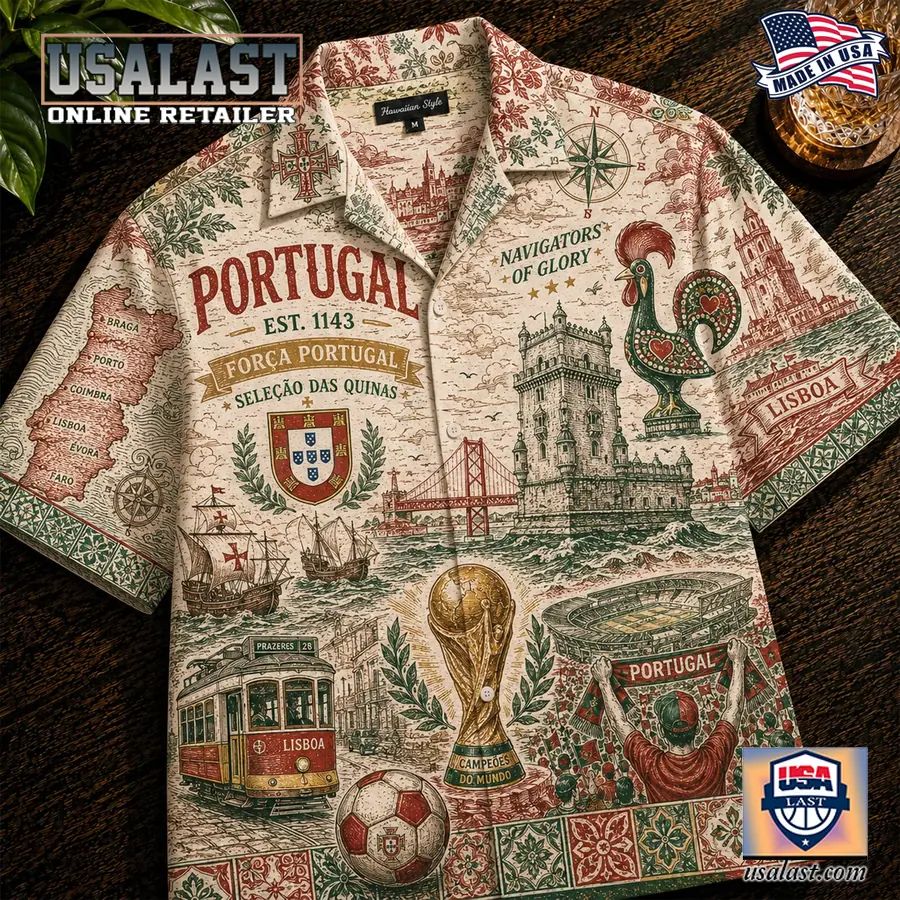 Portugal World Cup 2026 Tropical Hawaiian Shirt