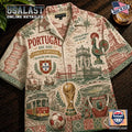 Portugal World Cup 2026 Tropical Hawaiian Shirt