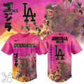 Godzilla Dodgers x Los Angeles King of Monsters Baseball Jersey