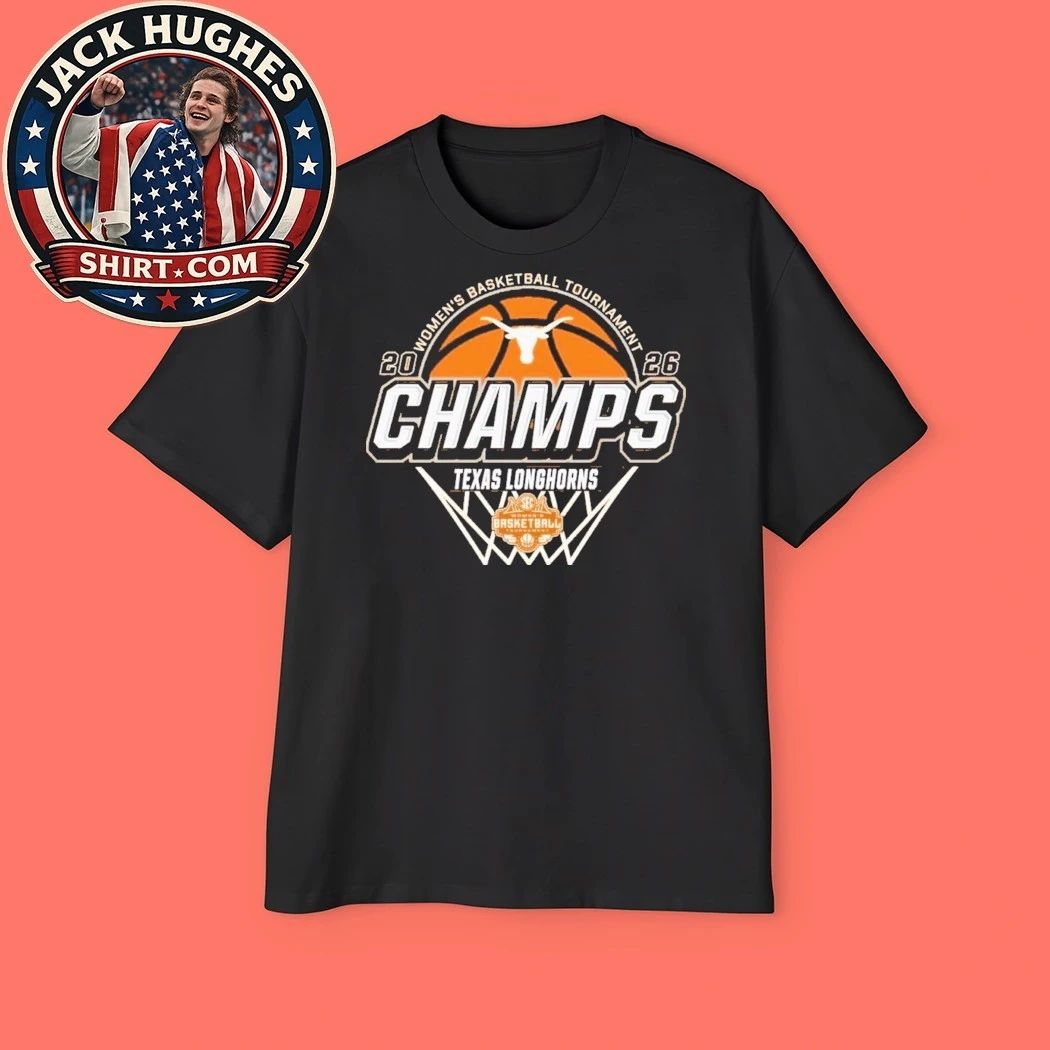 Texas Longhorns Women’s Basketball Tournament Champs 2026 Logo T-Shirt
