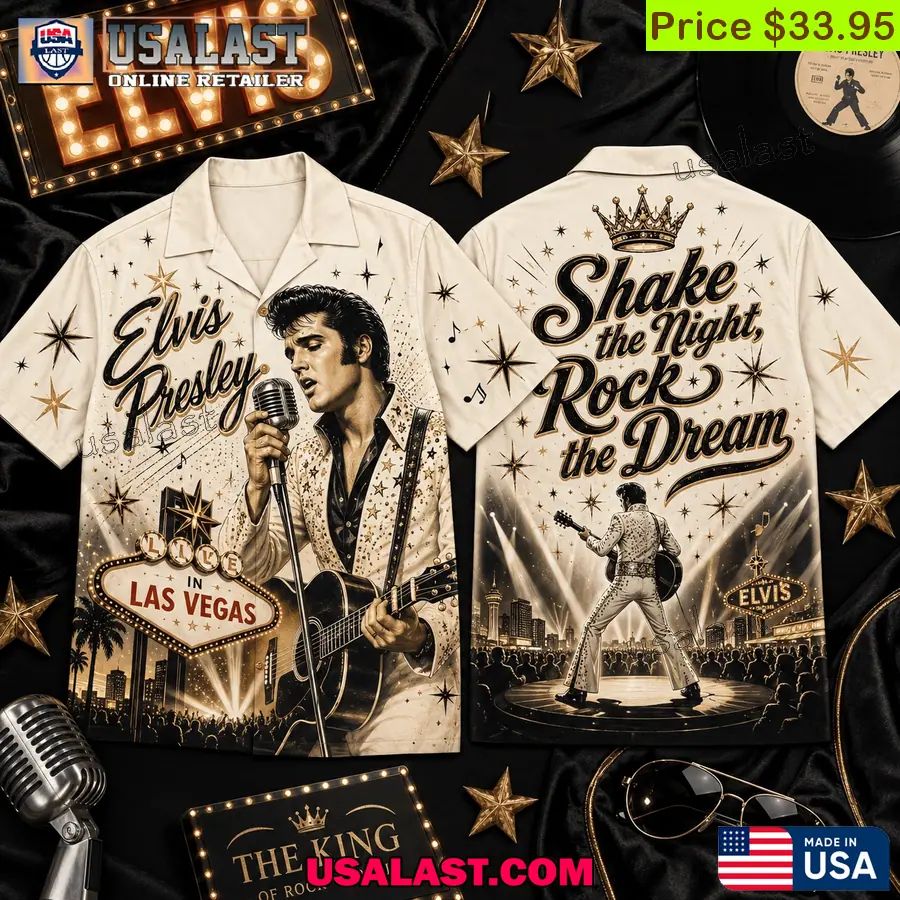 Elvis Presley Shake The Night Rock The Dream Hawaiian Shirt
