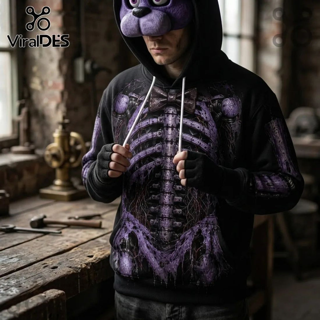 Five Nights at Freddy’s Purple Mechanical Skeleton Hoodie