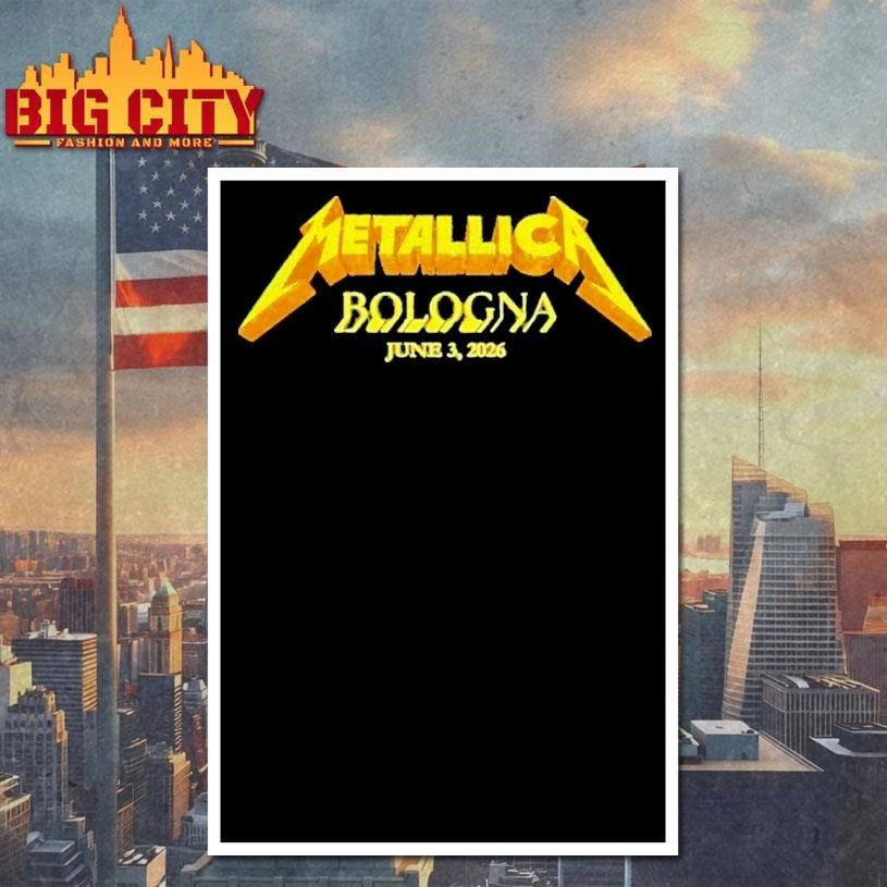 Metallica M72 Bologna Jun3, 2026 Italy Shirt