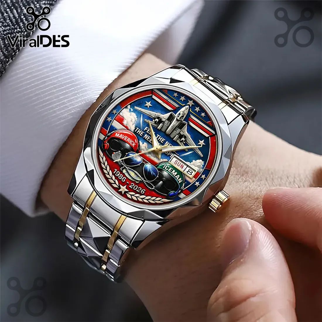 Gun 40th Anniversary 2026 Maverick Iceman Quartz Watch