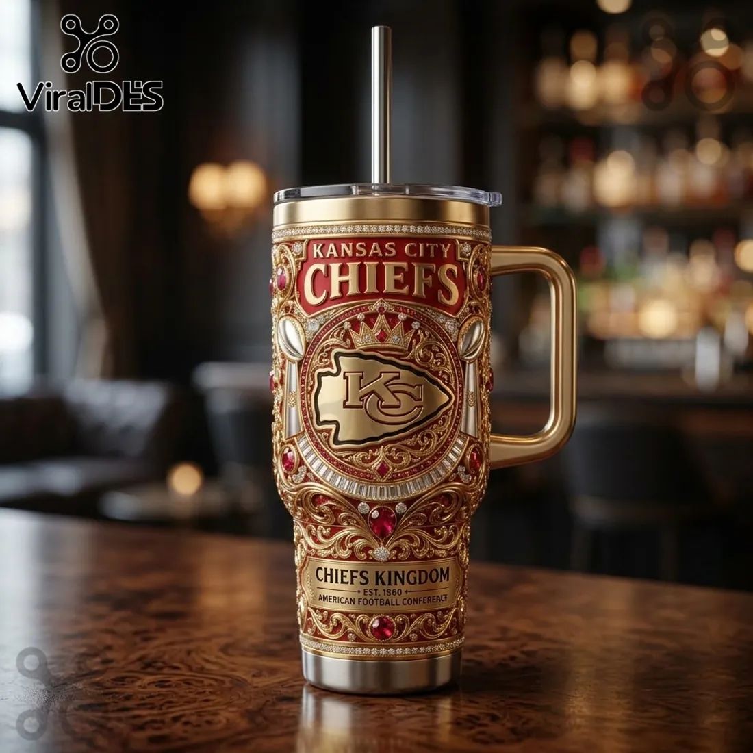 Kansas City Chiefs Kingdom Legacy 40oz Stanley Tumbler