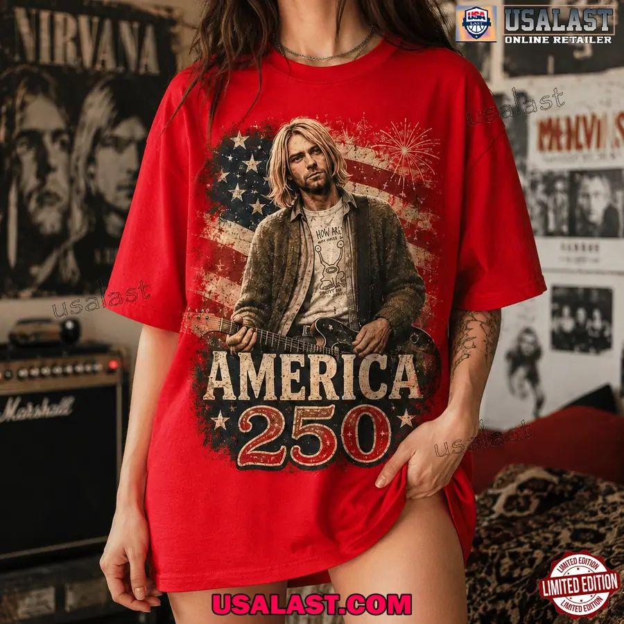 Kurt Cobain 250th Anniversary T-Shirt 1776-2026