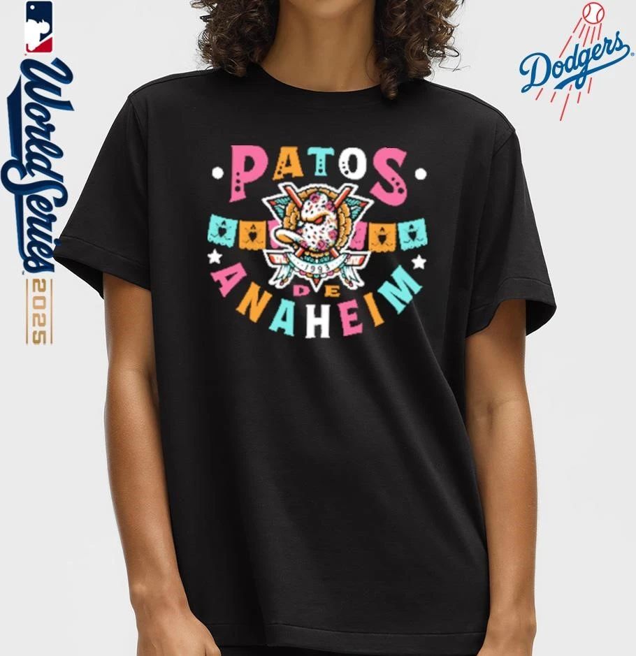 Anaheim Team Papel Picado Patos de Anaheim T-Shirt