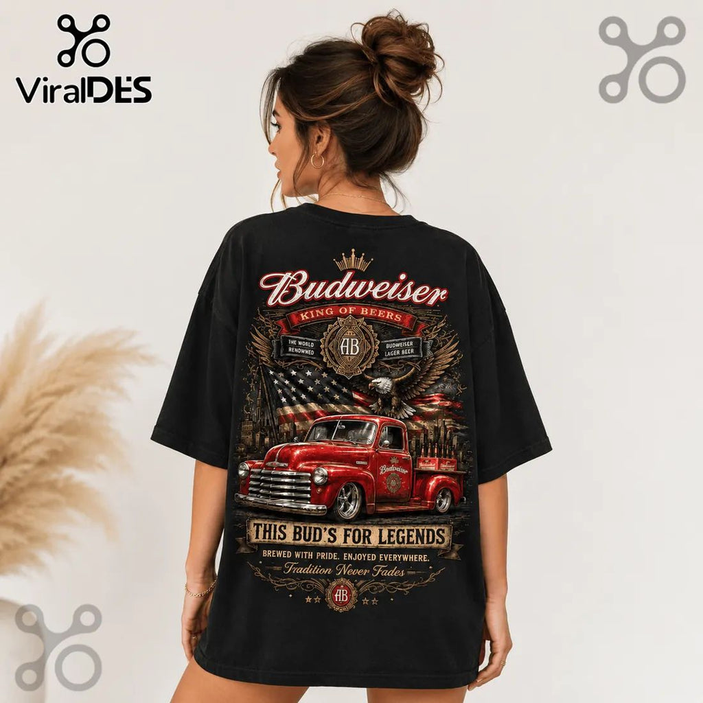 Budweiser King of Beers Vintage Truck T-Shirt