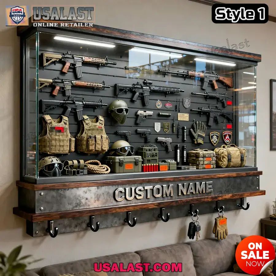 Personalized Weapon And Firearm Equipment Wall Hook