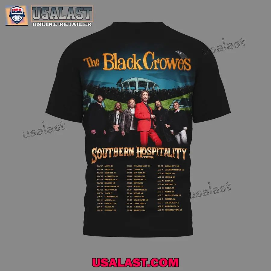 The Black Crowes Southern Hospitality Tour 3D Tee Shirt