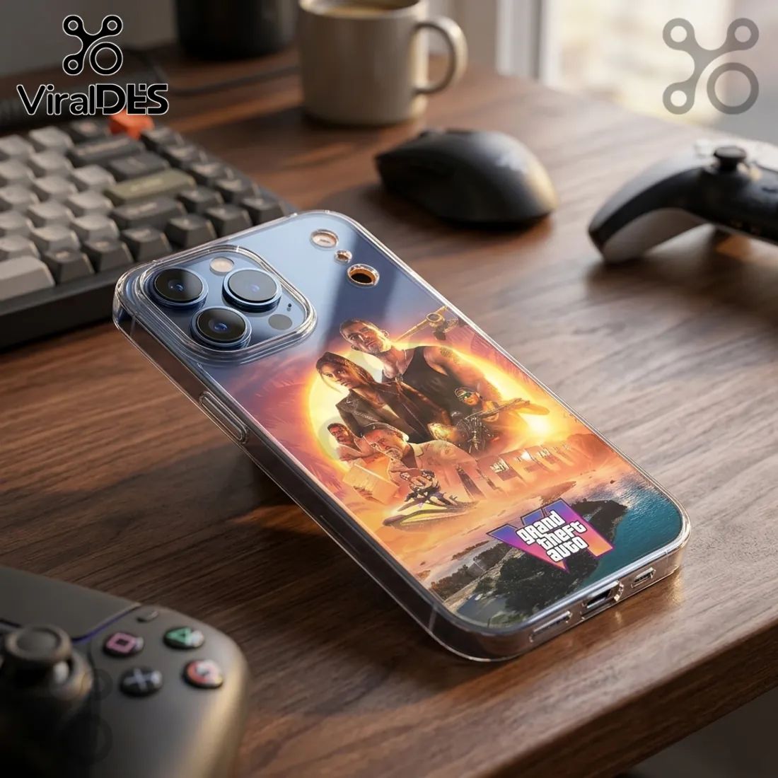 Grand Theft Auto VI Vice City Clear Phone Case 2026
