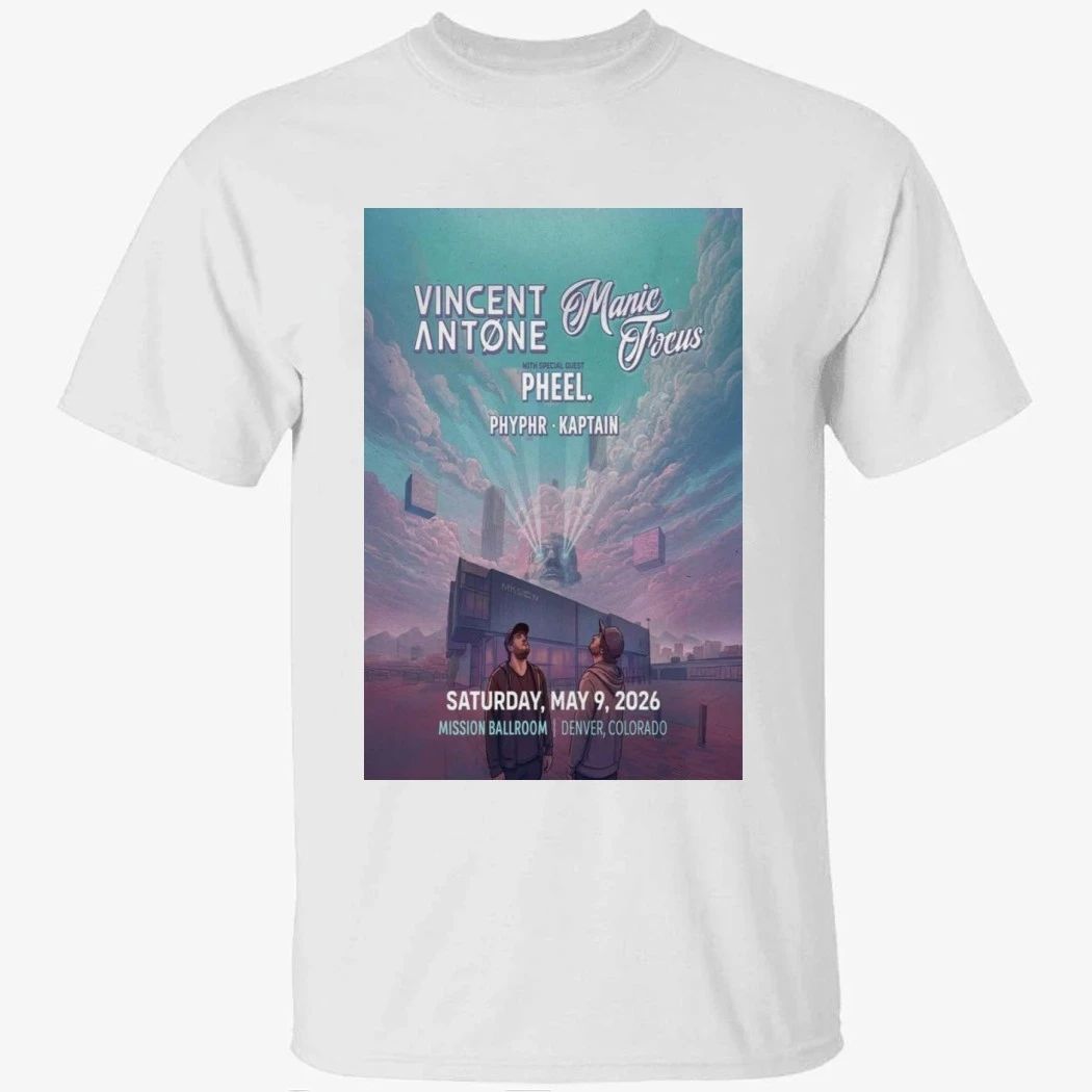 Vincent Antone & Manic Focus Denver, CO TOUR May 9 2026 Shirt