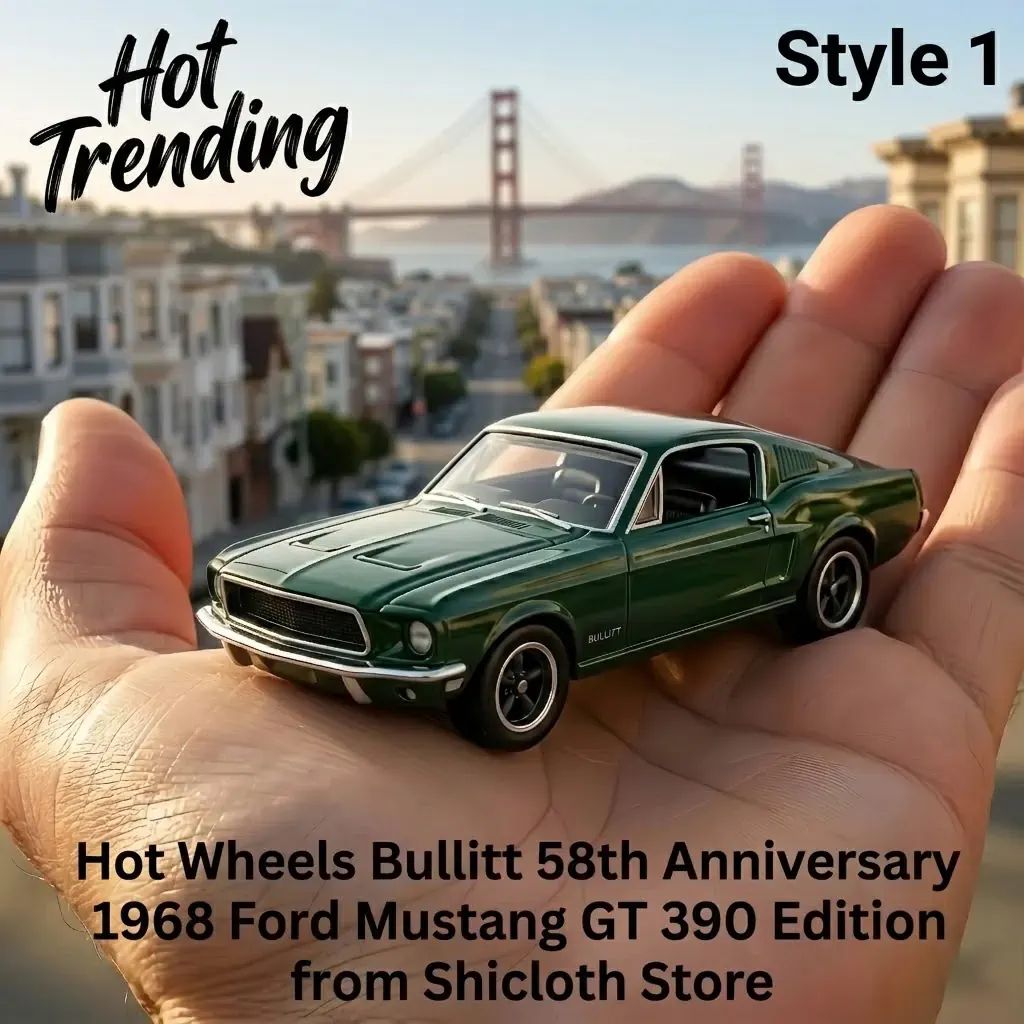 Wheels Bullitt 58th Anniversary 1968 Ford Mustang GT 390 Edition