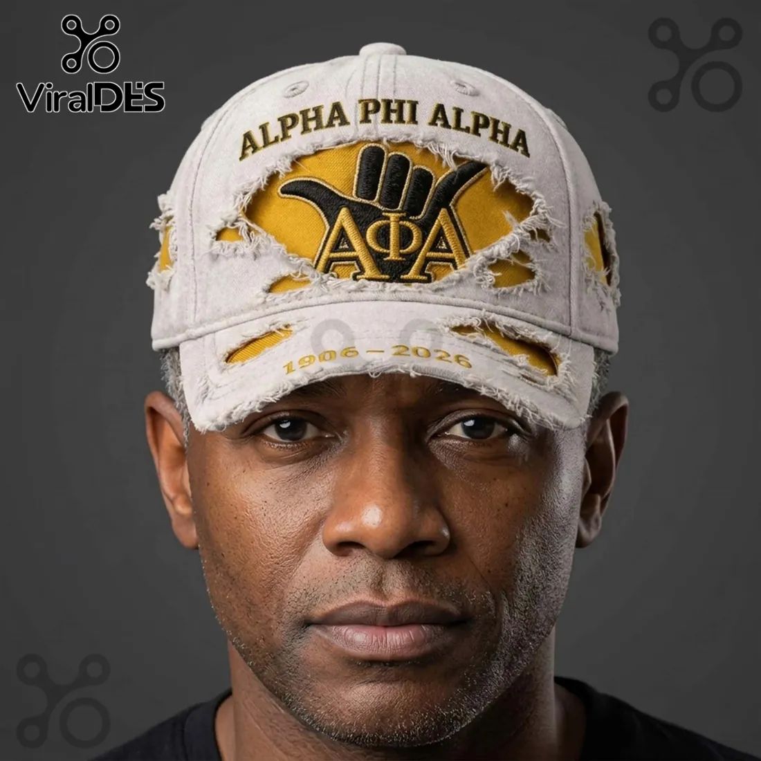 Alpha Phi Alpha 1906-2026 Anniversary Distressed Baseball Cap